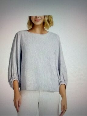 MATTY WOMEN'S  sand Balloon-Sleeve Women's Blouse.